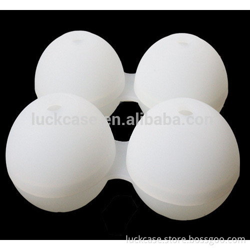 Creative Diameter 6cm Spherical Four Ice Hockey Silicone Ice Tray Mold